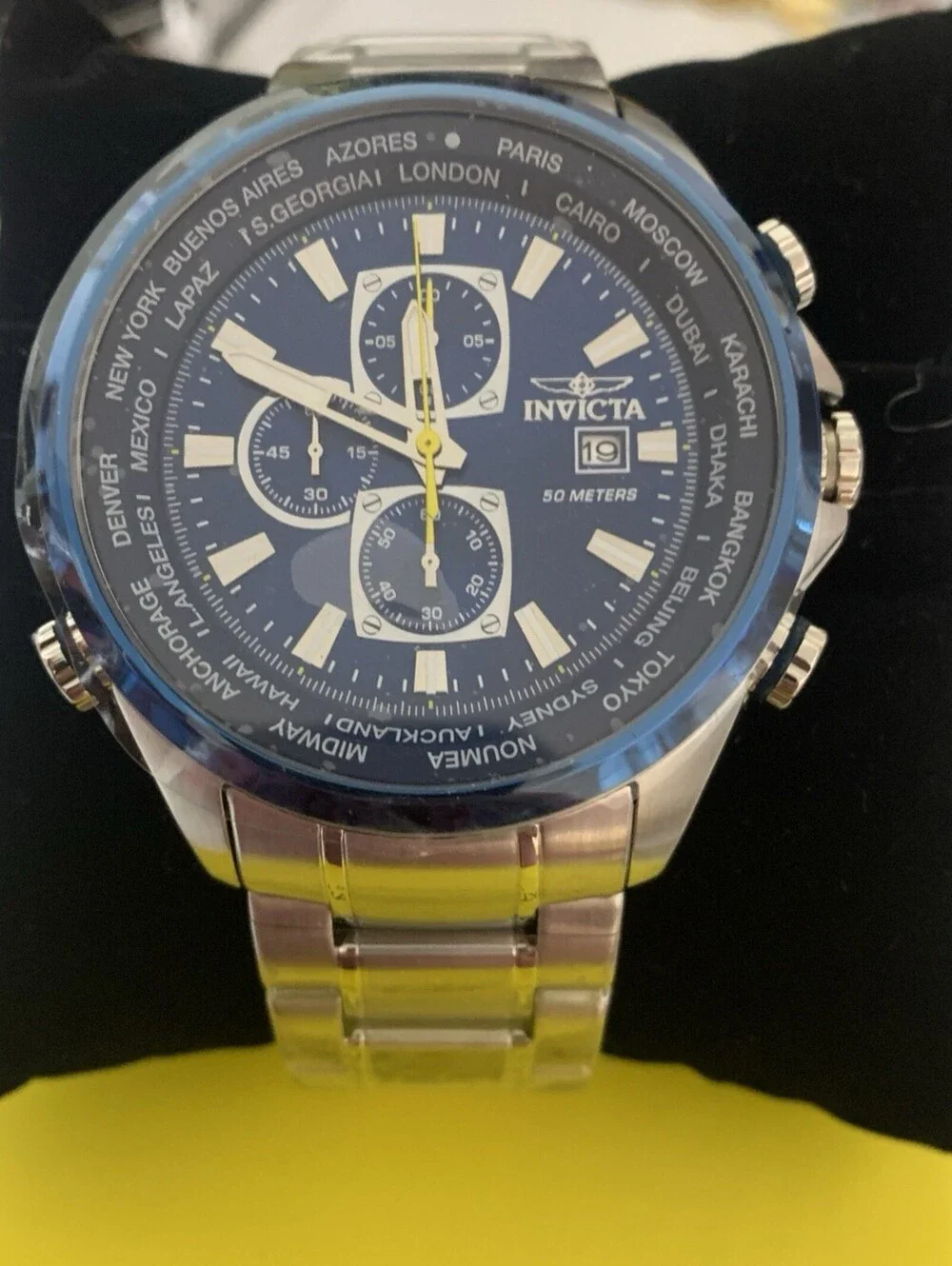 INVICTA Watch Aviator 47818 Pilot design Internal rotating bezel New In Box